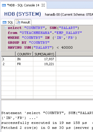 Complete SAP HANA SQL Script Tutorial (4/9)- GROUP BY,IN,BETWEEN