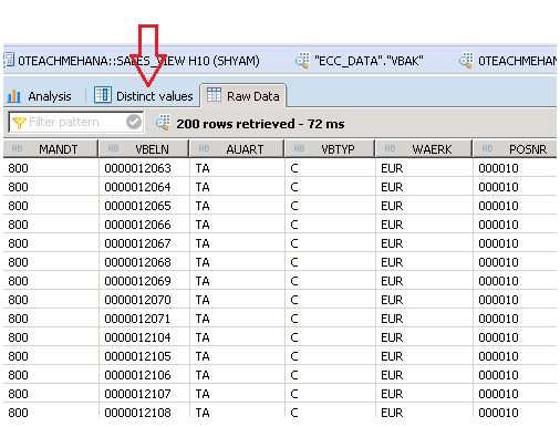 SAP HANA FILTERS FILTER CONSTANT FILTER GRAPHICAL CALCULATION VIEW
