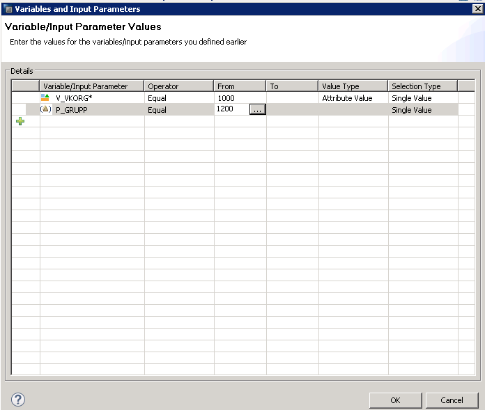 SAP HANA INPUT PARAMETERS IN GRAPHICAL VIEWS CALCULATION VIEWS