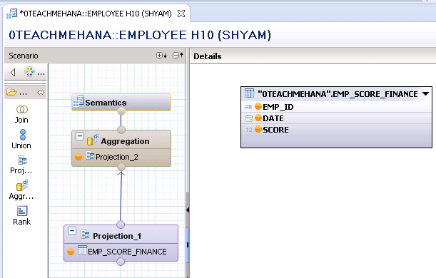 UNION in SAP HANA Calculation view sap hana union node