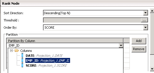 Rank function in sap hana calculation view