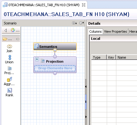 hana table function with calculation view