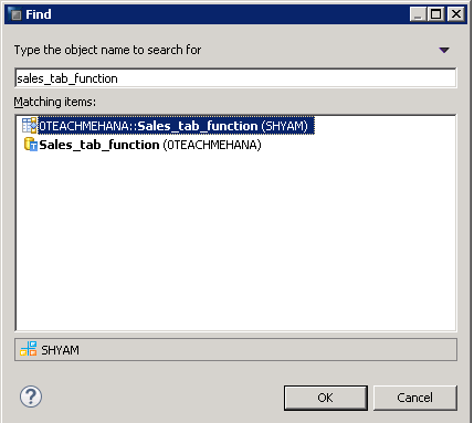 hana table function with calculation view
