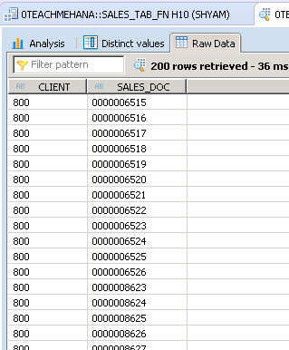 hana table function with calculation view