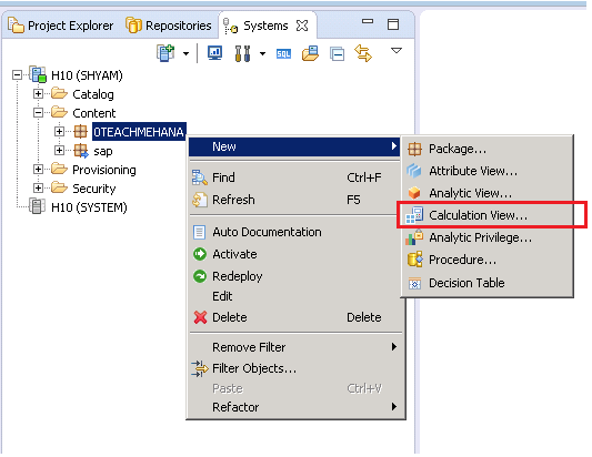 SAP HANA Scripted Calculation View