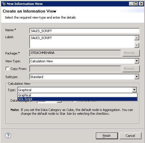SAP HANA Scripted Calculation View