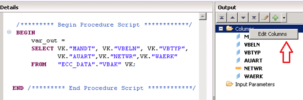 SAP HANA SAP HANA Calculation view using SQL script