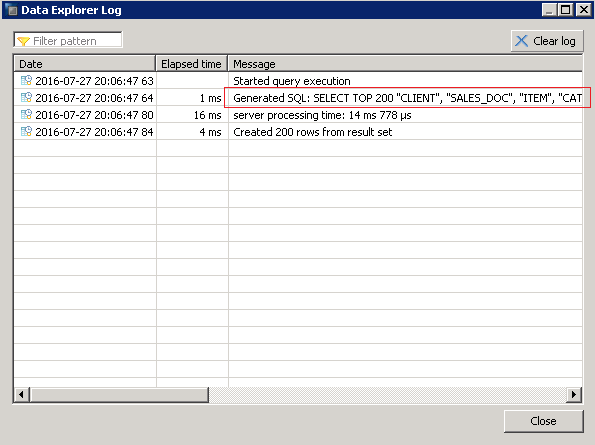 sap hana scripted calculation view execution
