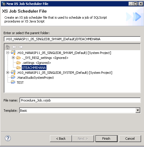 SAP HANA XS Job - SAP HANA Tutorial