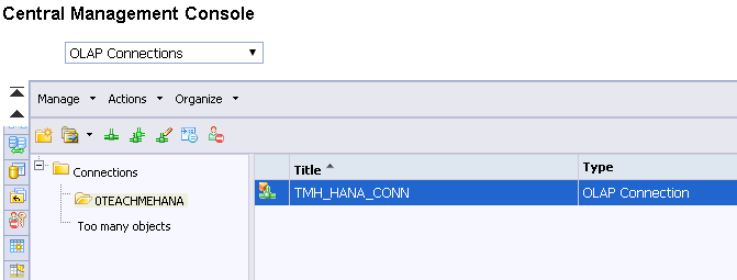 SAP busineess Objects OLAP Connection -SAP HANA Tutorial