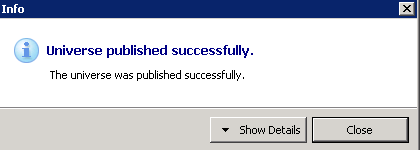 SAP Business Objects Information design tool